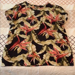 Tommy Bahama Silk S/S blouse Lg